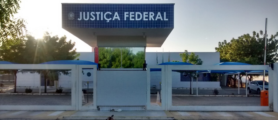 Entrada da Justiça Federal da Comarca de Caicó/RN
